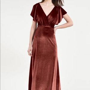 Jenny Yoo Ellis Velvet Maxi Dress